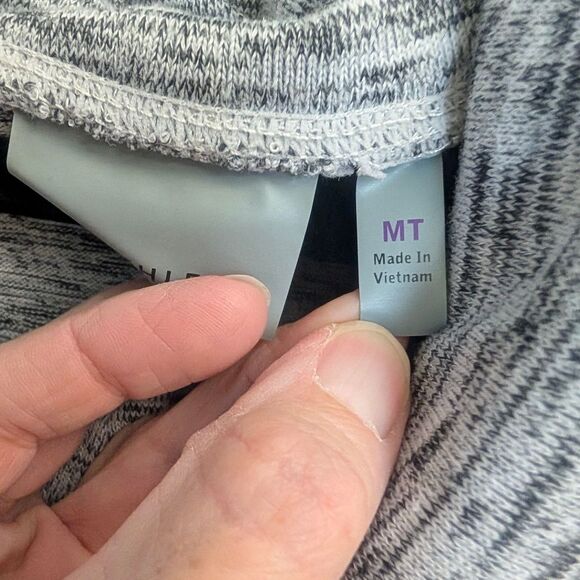 Athleta Sport It Cowl Neck Sweater Dress Heather Grey Size Medium Tall - Picture 6 of 7